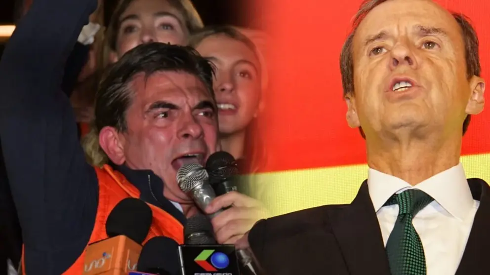 Rodrigo Paz (i) y Jorge Tuto Quiroga (d). COMPOSICIÓN OPINIÓN