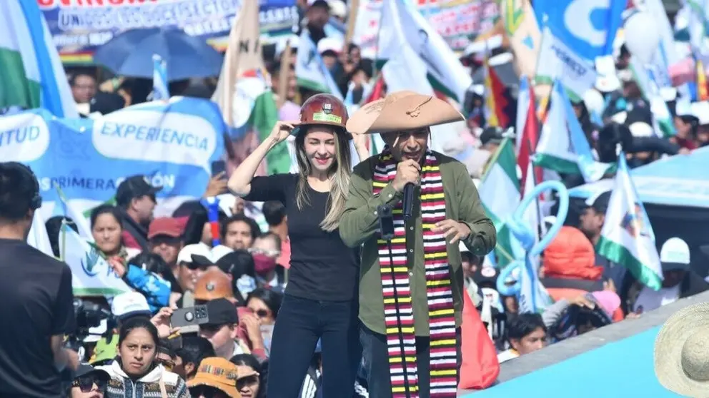 Andrónico Rodríguez y Mariana Prado, el binomio de la Alianza Popular./ APG