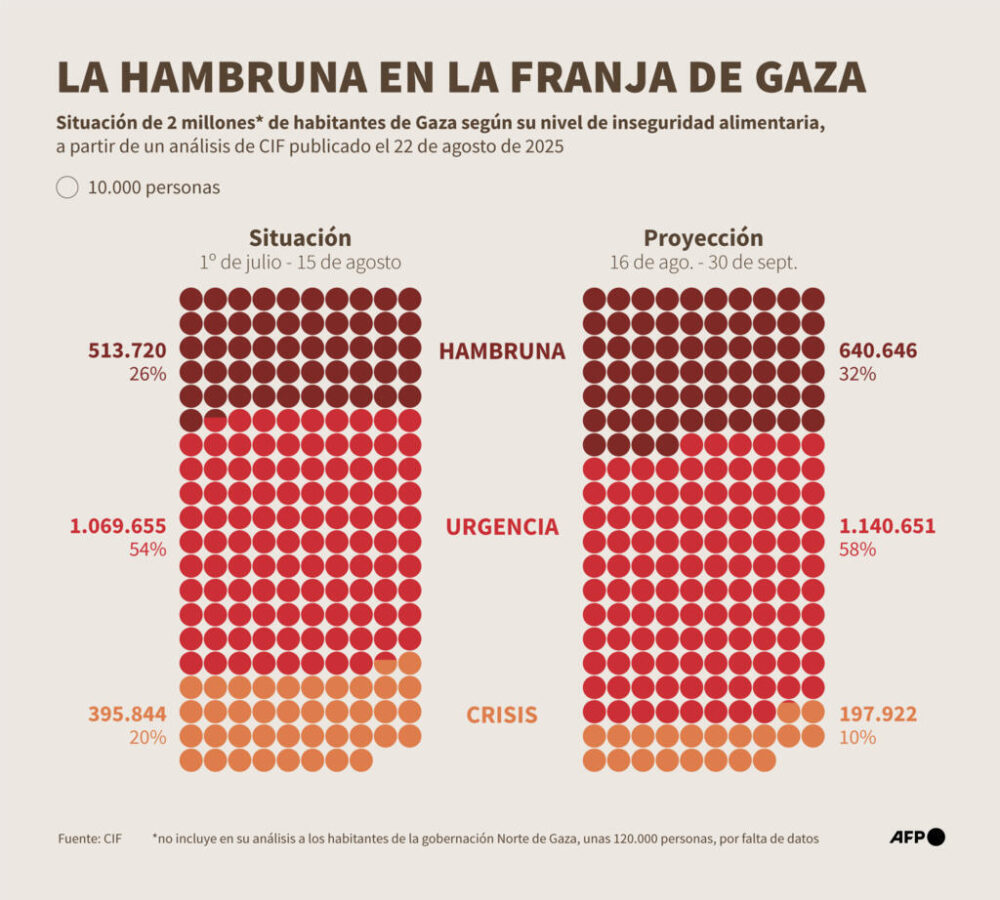 La hambruna en la Franja de Gaza