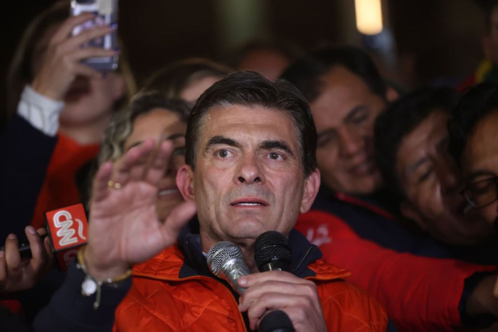 El candidato a la presidencia por el Partido Demócrata Cristiano, Rodrigo Paz. 