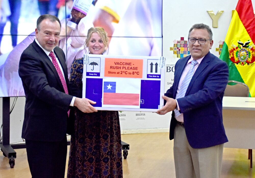 Donación de vacunas contra el sarampión 