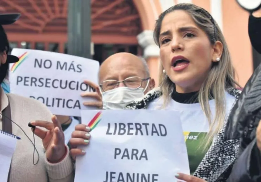 Carolina Ribera, hija de Jeanine Añez en una imagen de archivo. Foto: El Deber