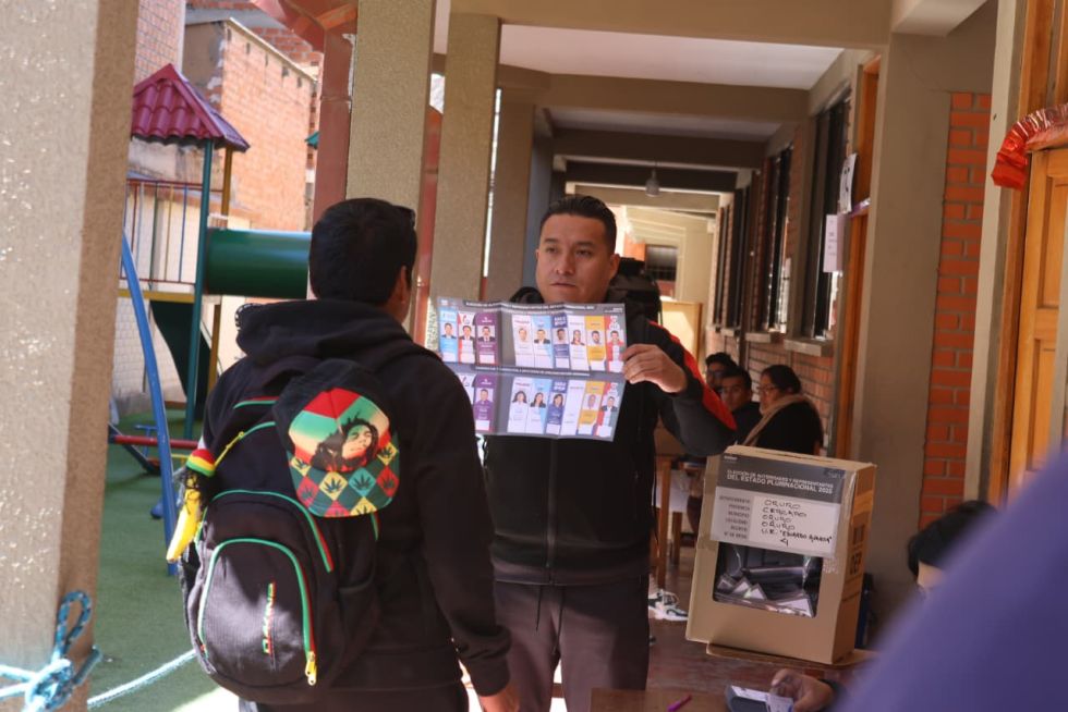 La votación en Oruro, el pasado domingo. 