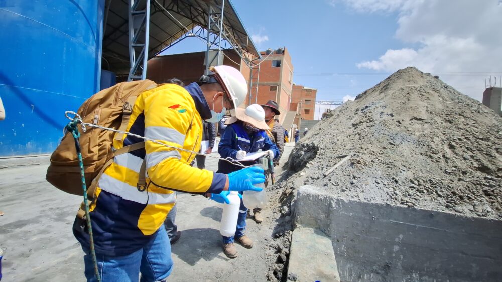 Toma de muestras en Viacha