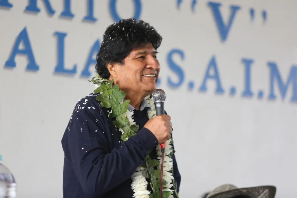 Evo Morales, en una actividad anterior. Foto: RRSS del político