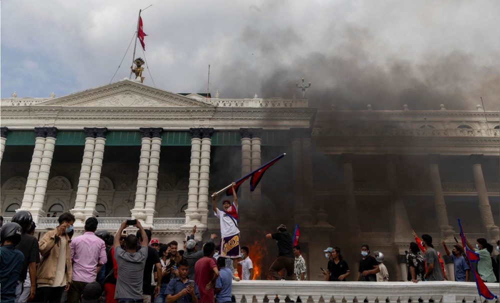 Protestas en Nepal.