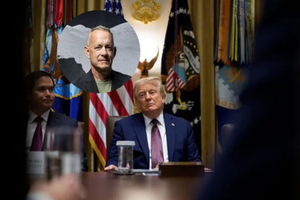 Donald Trump y Tom Hanks.