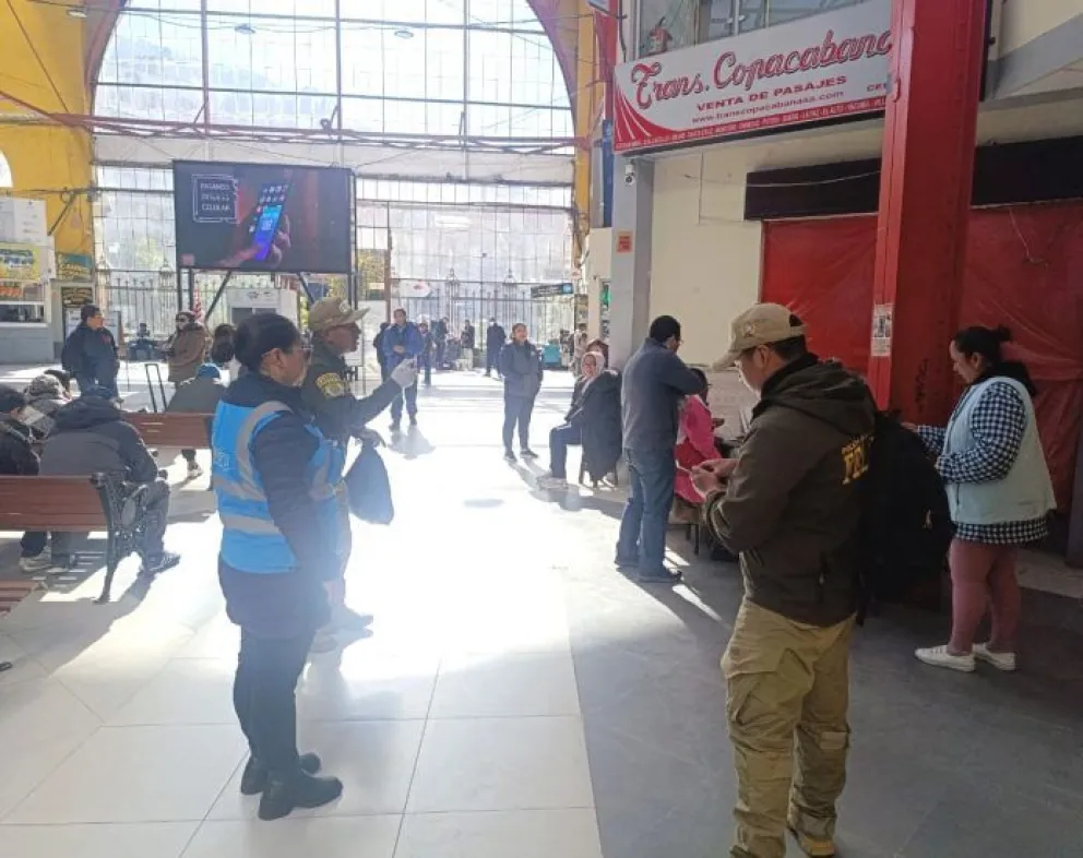 La Policía investiga el caso porque el arma no tiene código ni registro. Foto: GAMLP