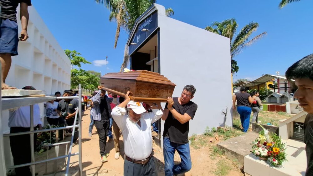 Marcelo Sejas fue sepultado este martes/Foto: Soledad Prado