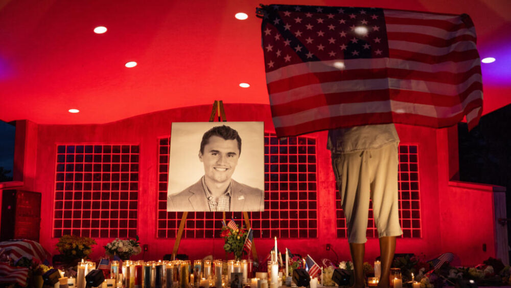 Homenaje a Charlie Kirk en Orem, Utah, el 11 de septiembre de 2025