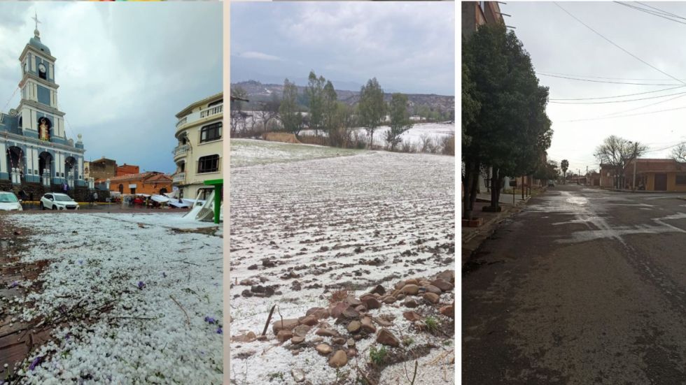 Tarija: Granizada provoca destrozos en algunas zonas de la ciudad y el área rural
