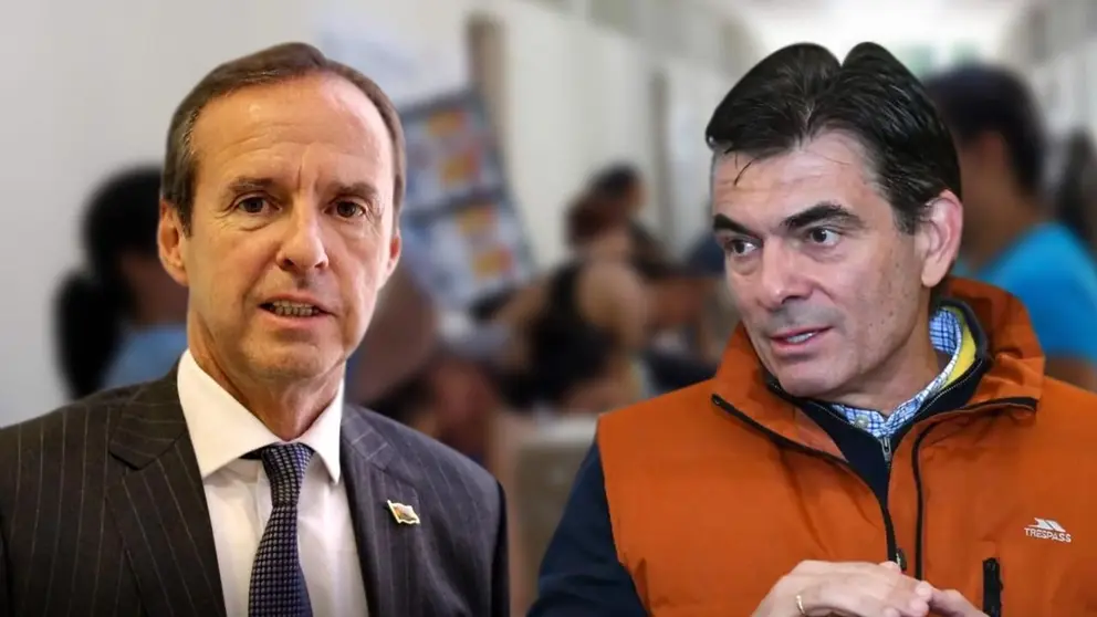 Tuto Quiroga (i) y Rodrigo Paz (d). COMPOSICÓN OPINIÓN