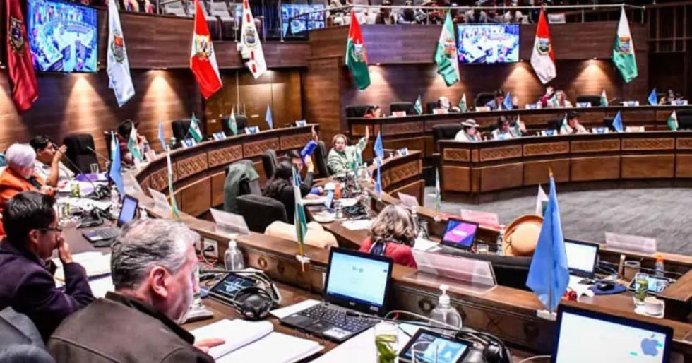 Sesión en la Cámara de Senadores. 