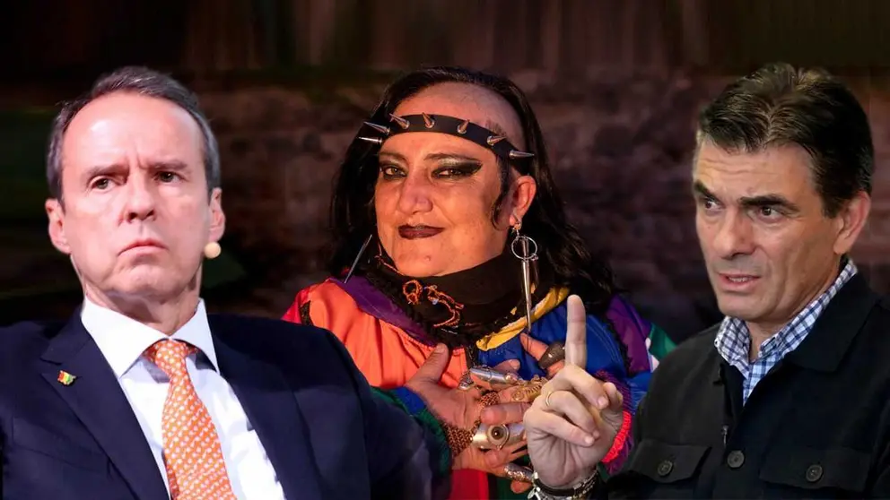 Tuto Quiroga (i), María Galindo (c) y Rodrigo Paz (d). COMPOSICIÓN OPINIÓN