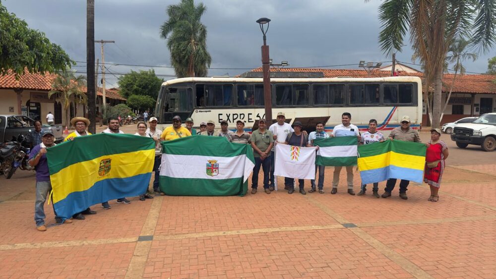 La caravana partió de la plaza central de San Ignacio de Velasco. Foto: Yobanny Velasco