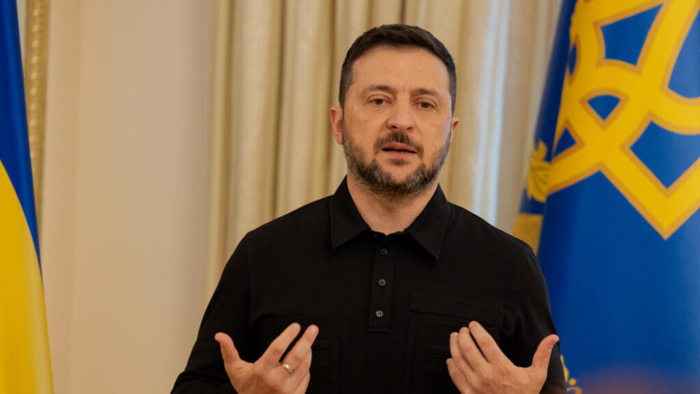El presidente ucraniano Volodimir Zelenski. 