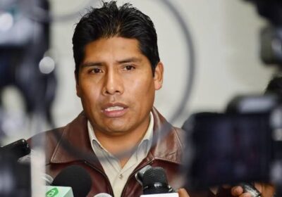 El exgerente de EMAPA Franklin Flores en una anterior declaración a la prensa. / Foto: Red Yungas.
