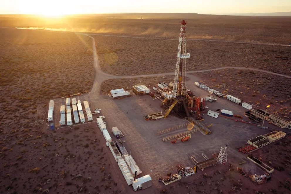 El yacimiento de gas de Vaca Muerta desde donde Brasil importará gas. Foto. Gobierno Argentina.