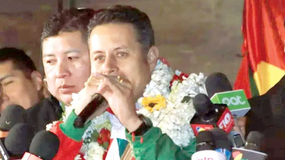 Edmand Lara, candidato a vicepresidente por el PDC./ APG