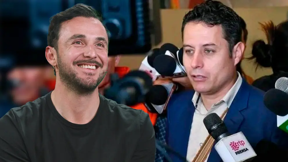 Edmand Lara (d), candidato por el Partido Demócrata Cristiano (PDC), y Juan Pablo Velasco (i), de Alianza Libre. COMPOSICIÓN OPINIÓN/RRSS