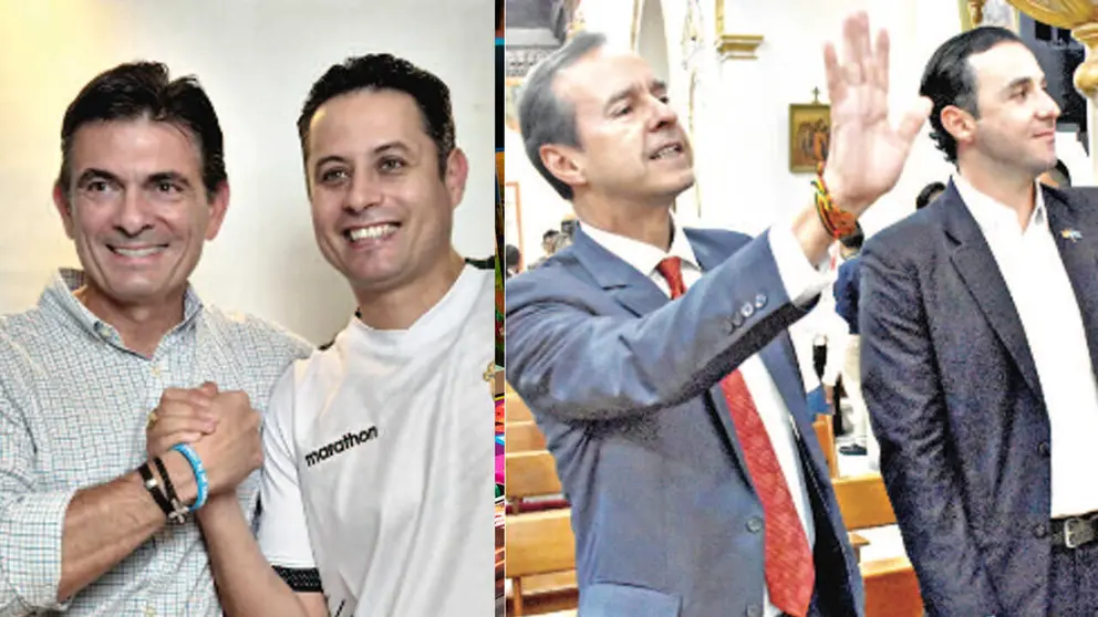 Rodrigo Paz, Edmand Lara, Jorge Quiroga y Juan Pablo Velasco. /APG
