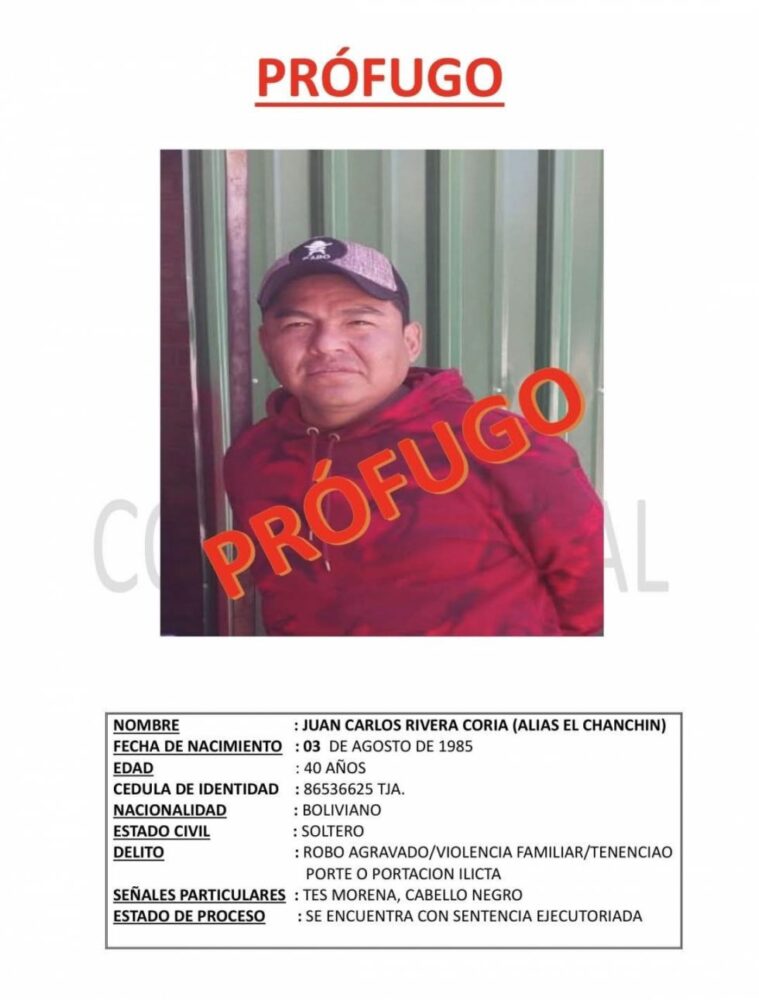 Morros Blancos: Reportan fuga de alias "El Chanchín"