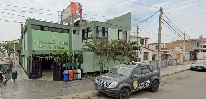 La  comisaría ubicada de Chilca, donde estuvo alojado inicialmente "Pequeño J".