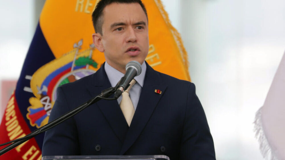 El presidente de Ecuador, Daniel Noboa. Archivo.