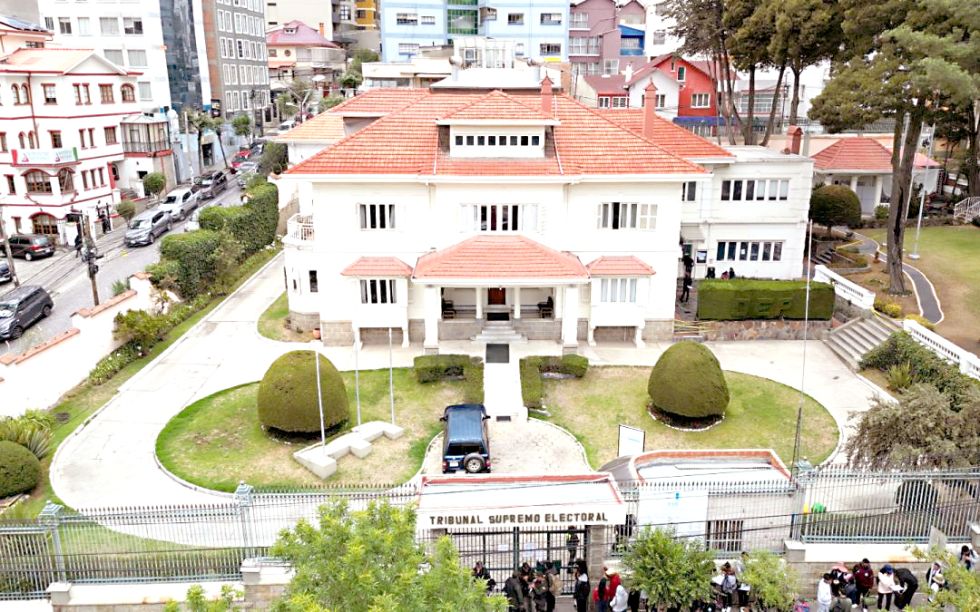 LA PAZ. El Tribunal Supremo Electoral.