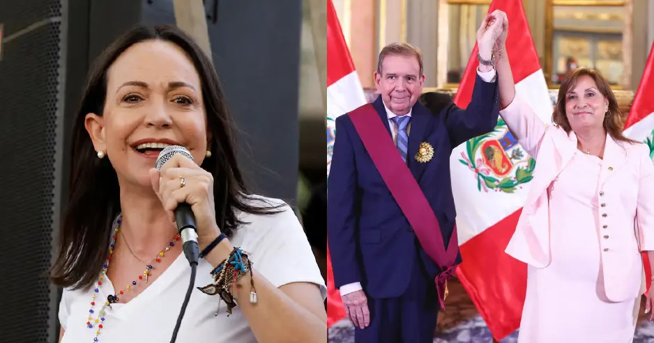 María Corina Machado agradece a Dina Boluarte por condecorar a Edmundo González: "¡Recordaremos este día!".