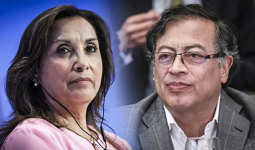 Petro, en un mensaje en X, se pronunció tras la vacancia de la presidencia de Dina Boluarte. Foto: composición LR/AFP
