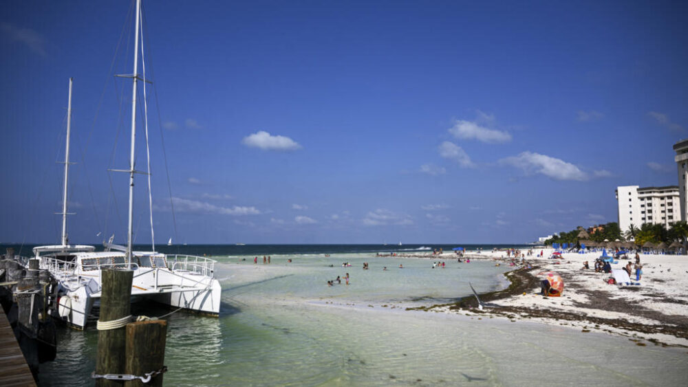 Una playa de Cancún, en México, en una imagen del 23 de abril de 2024