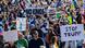 La protesta también fue masiva en Boston, Massachusetts.