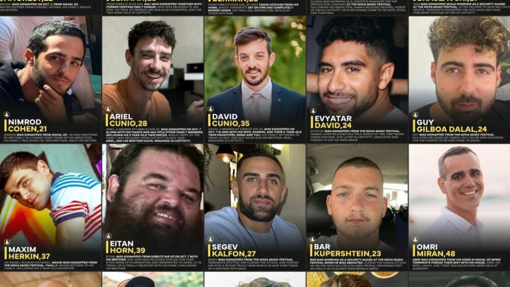 Retratos sin fecha de los últimos 20 rehenes retenidos por Hamás en la Franja de Gaza, en un combo creado el 13 de octubre de 2025, día de su liberación, a partir de fotos proporcionadas por el ejército israelí