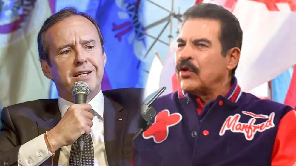 El expresidente del Estado, Jorge Tuto Quiroga y el alcalde de Cochabamba, Manfred Reyes Villa./ ARCHIVO-NOÉ PORTUGAL