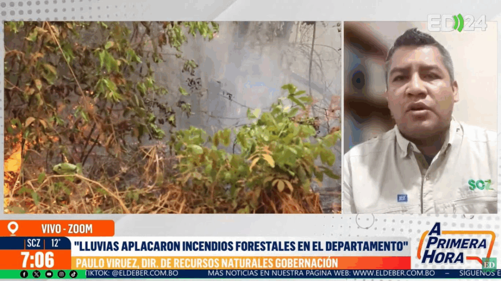 Gobernación de Santa Cruz confirma que ya no hay incendios forestales en el departamento- Gobernación de Santa Cruz confirma que ya no hay incendios forestales en el departamento