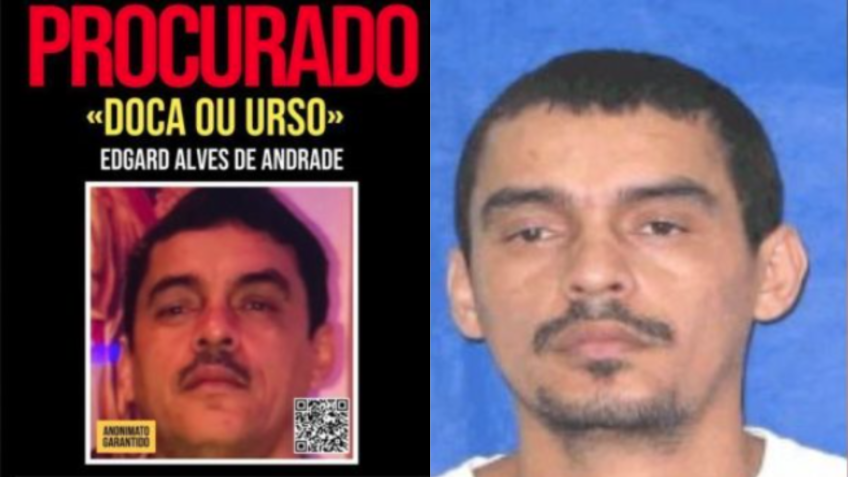 Edgard Alves Andrade, alias "Urso", es considerado uno de los criminales más buscados del estado y está siendo investigado por más de 100 homicidios. • Reproducción