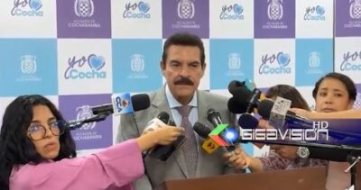 Manfred pide al gobierno de Paz priorizar la economía y garantizar estabilidad para Cochabamba y el país