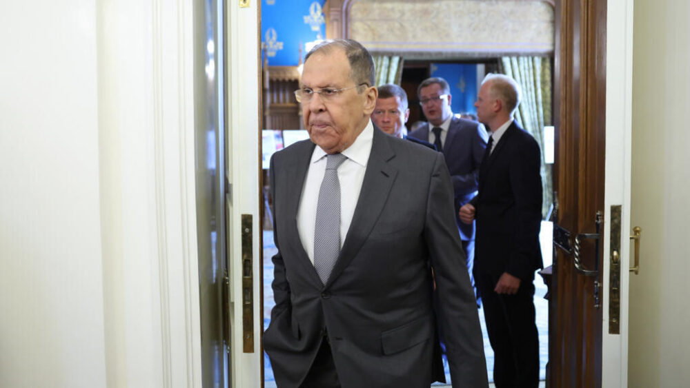 El ministro de Relaciones Exteriores de Rusia, Serguéi Lavrov, el 22 de septiembre de 2025 en Moscú