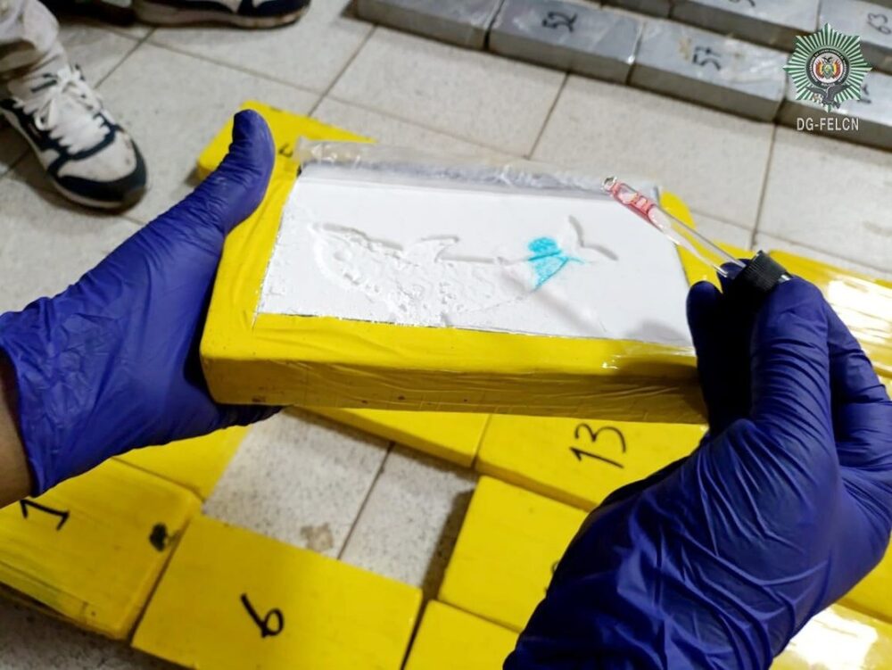 Interceptan volqueta con 145 paquetes de cocaína de alta pureza en la ruta La Paz–Beni- Interceptan volqueta con 145 paquetes de cocaína de alta pureza en la ruta La Paz–Beni