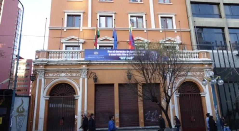 Ministerio de Justicia en el Prado de La Paz- Foto: ABI