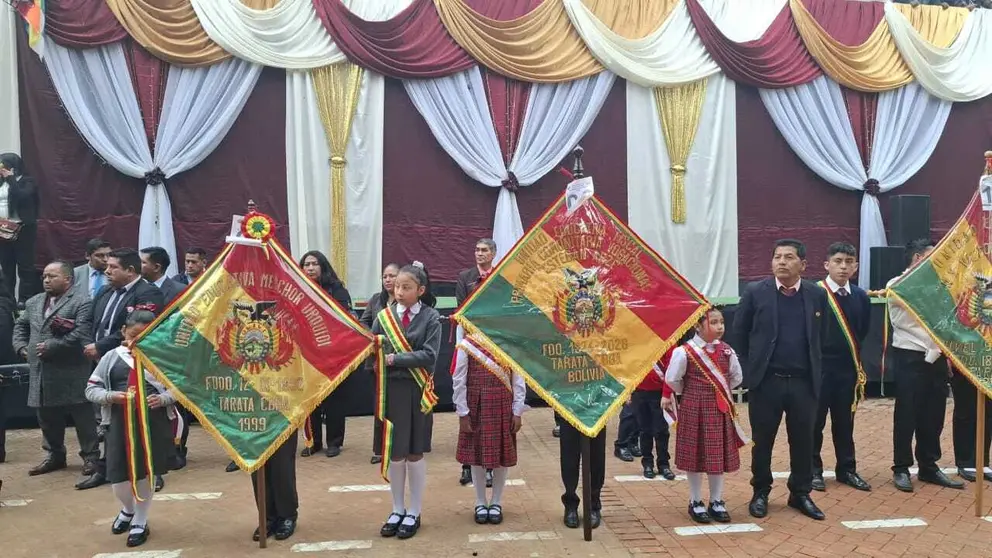 Los actos conmemorativos en Tarata, este 14 de noviembre. GOBERNACIÓN