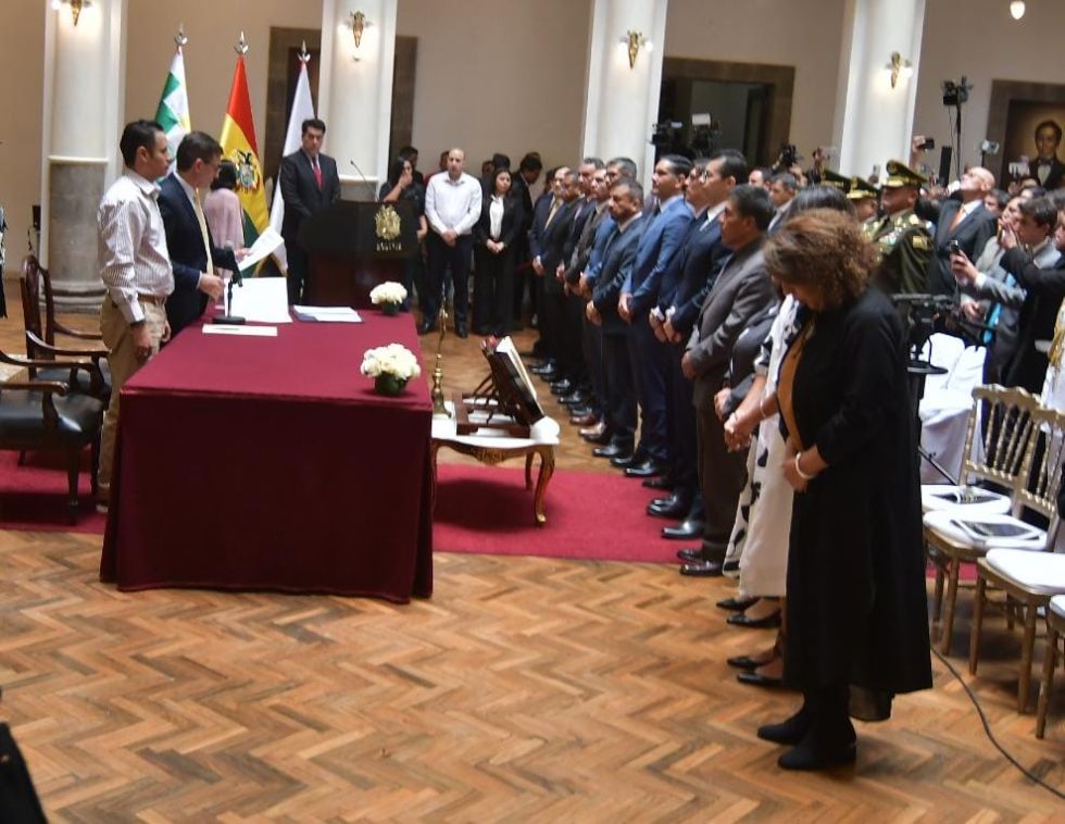 Rodrigo Paz posesionó el pasado domingo a su gabinete.