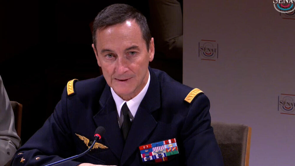 Audition du Général Fabien Mandon (CEMA) au Sénat le mercredi 5 novembre 2025 Capture d’écran - Vidéo Sénat Thème Affaires étrangères et coopération Défense