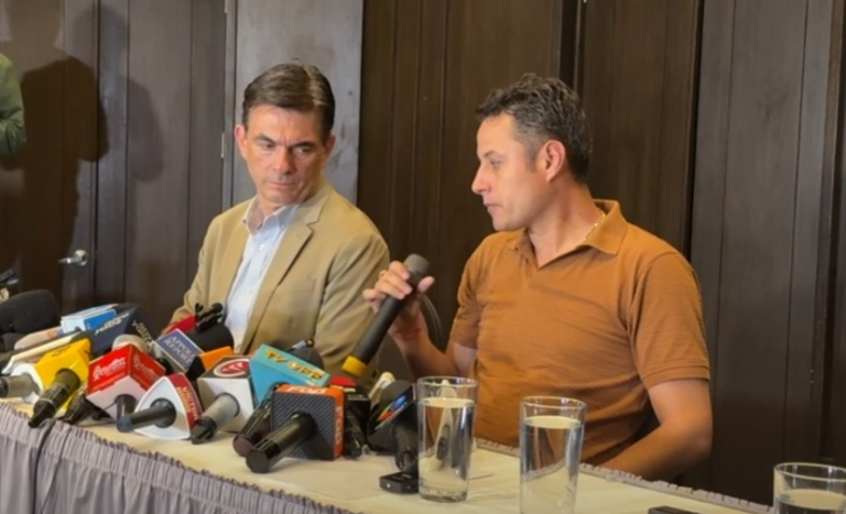 Conferencia de prensa presidente Rodrigo Paz y Edman Lara