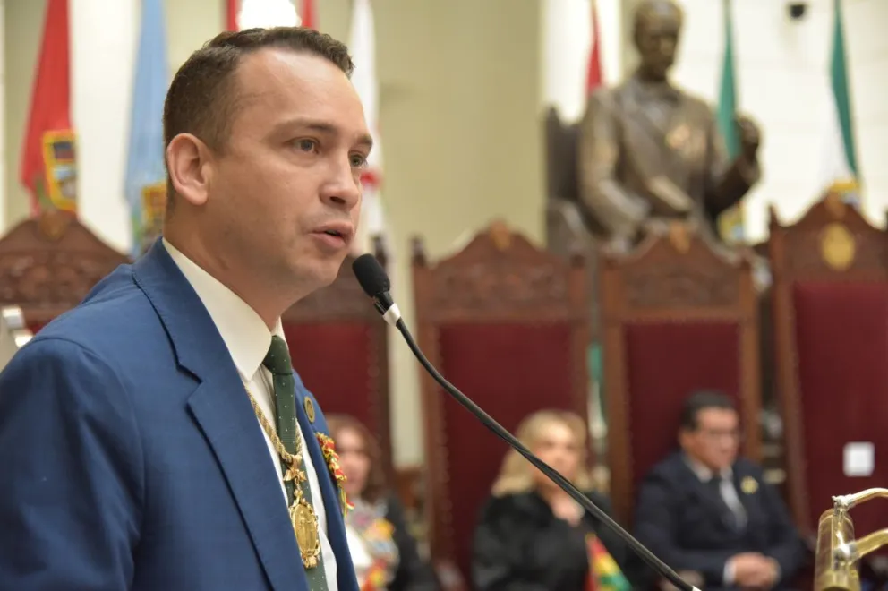 El presidente del TSJ, Romer Saucedo en una imagen tomada de sus redes.