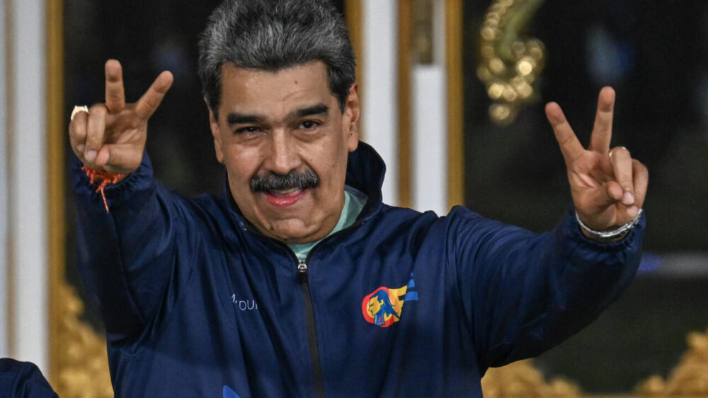 El presidente de Venezuela, Nicolás Maduro, el 21 de noviembre de 2025 en el Palacio de Miraflores, en Caracas