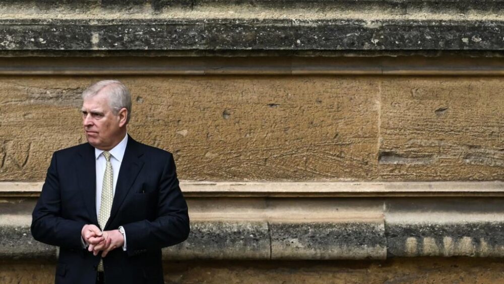 El expríncipe Andrés, el 31 de marzo de 2024 en la Capilla de San Jorge del Castillo de Windsor, en Reino Unido