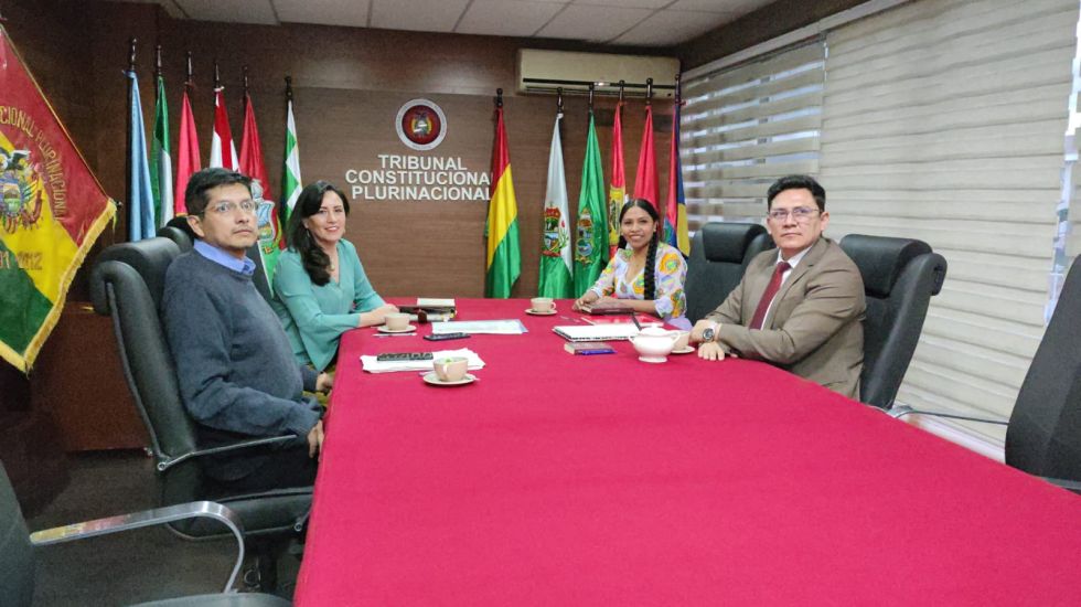 Reunión de Sala Plena de los cuatro magistrados electos. 