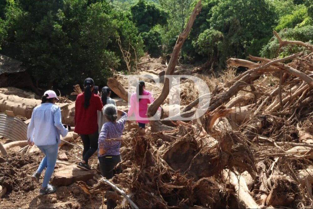 10 días del desastre en Samaipata: Achira sigue sin agua; persiste la búsqueda de dos personas